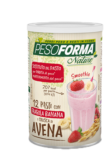 PESOFORMA NATURE SMOOTHIE FRAGOLA BANANA POLVERE 420 G - Farmaciapacini.it