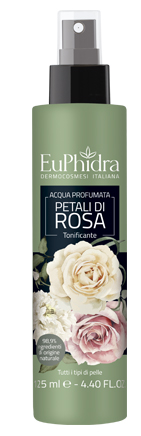 EUPHIDRA ACQUA PROFUMATA ROSA IN FLACONE CON ETICHETTA POMPA SPRAY - Farmaciapacini.it