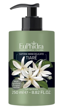 EUPHIDRA SAPONE LIQUIDO MANI TIARE' IN FLACONE CON ETICHETTA DISPENSER - Farmaciapacini.it