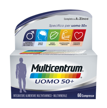 MULTICENTRUM UOMO 50+ 60 COMPRESSE - Farmaciapacini.it
