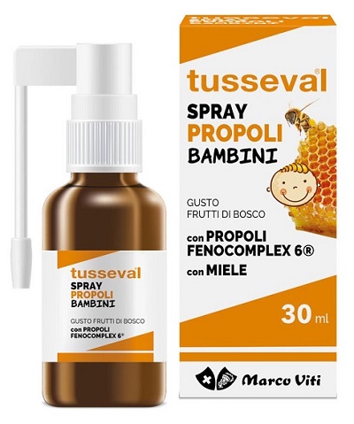 TUSSEVAL GOLA PROPOLI SPRAY PER BAMBINI 30 ML - Farmaciapacini.it