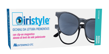 OCCHIALE DA LETTURA PREMONTATO IRISTYLE SUNNY MOON +3,50 CON CLIP ON MAGNETICO DOTATO DI LENTI DA SOLE POLARIZZATE 1 PAIO - Farmaciapacini.it