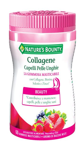 COLLAGENE CAPELLI PELLE UNGHIE 60 GOMMOSE MASTICABILI - Farmaciapacini.it