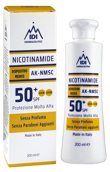NICOTINAMIDE AK-NMSC 50+SPF PROTEZIONE MOLTO ALTA 200 ML - Farmaciapacini.it