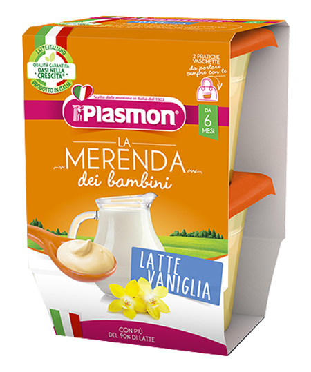 PLASMON LA MERENDA DEI BAMBINI MERENDE LATTE VANIGLIA ASETTICO 2 X 120 G - Farmaciapacini.it