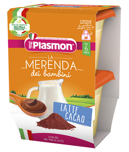 PLASMON LA MERENDA DEI BAMBINI MERENDE LATTE CACAO ASETTICO 2 X 120 G - Farmaciapacini.it