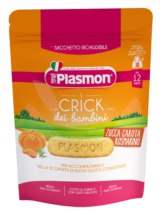 PLASMON CRICK ZUCCA/CARORA/ROSMARINO 100 G - Farmaciapacini.it