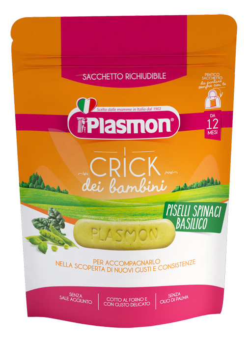 PLASMON CRICK SPINACI E PISELLI 100 G - Farmaciapacini.it