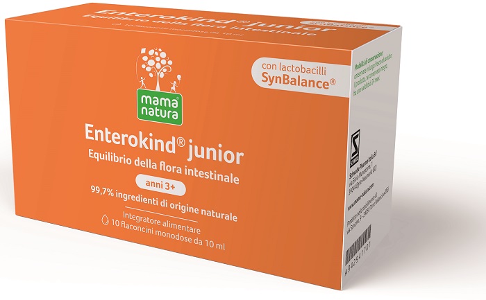 MAMA NATURA ENTEROKIND JUNIOR 10 FLACONCINI 10 ML  - Farmaciapacini.it