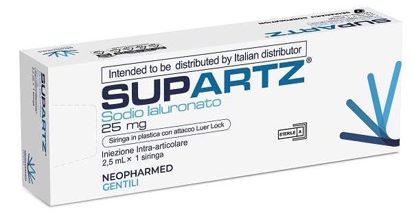 SIRINGA PRERIEMPITA INTRA-ARTICOLARE SUPARTZ ACIDO IALURONICO 25 MG 2,5 ML 1 PEZZO - Farmaciapacini.it