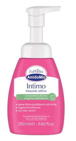 EUPHIDRA AMIDOMIO INTIMO MOUSSE ATTIVA PH 3,5 250 ML - Farmaciapacini.it