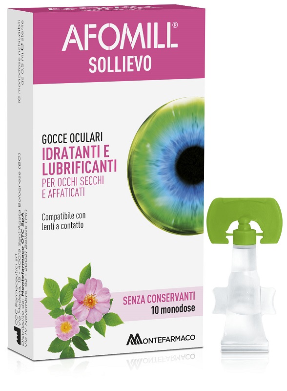 AFOMILL SOLLIEVO GOCCE OCULARI OCCHI 10 FIALE DA 0,5 ML - Farmaciapacini.it