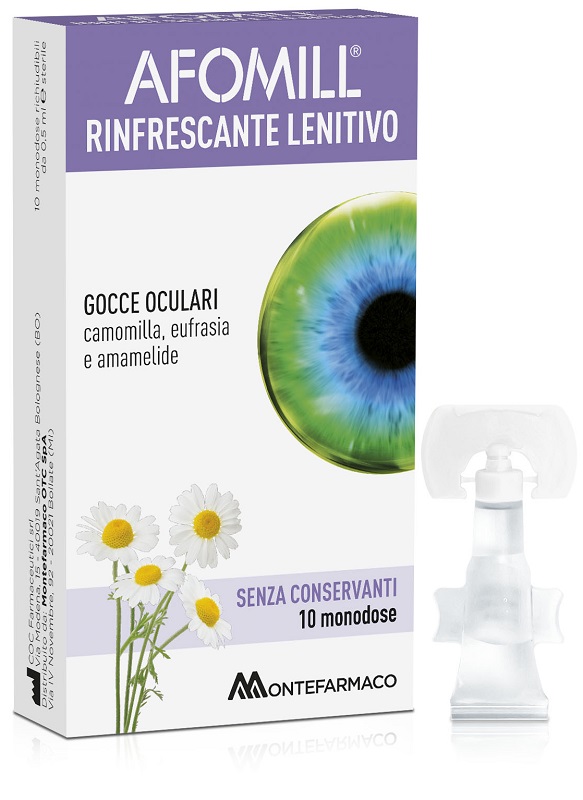 AFOMILL RINFRESCANTE SENZA CONSERVANTI 10 FIALE DA 0,5 ML - Farmaciapacini.it
