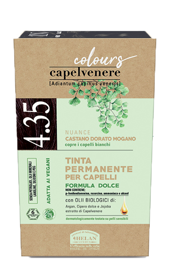 CAPELVENERE COLOURS TINTA CAPELLI 4,35N CASTANO DORATO MOGANO - Farmaciapacini.it