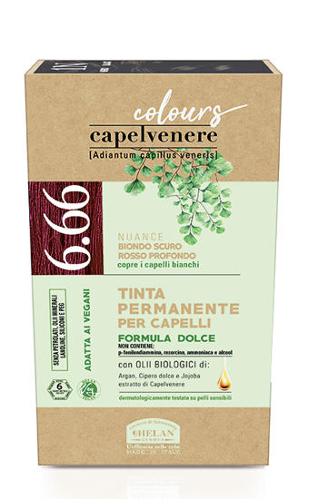CAPELVENERE COLOURS TINTA CAPELLI 6,66N BIONDO SCURO ROSSO PROFONDO - Farmaciapacini.it
