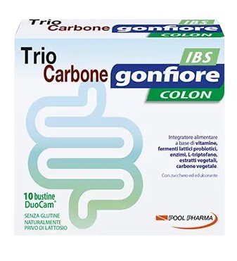 TRIOCARBONE GONFIORE IBS 10 BUSTE DUOCAM DA 2 G + 1,5 G - Farmaciapacini.it
