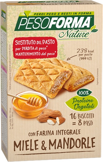 PESOFORMA BISCOTTO INTEGR MIELE MANDORLE 16 PEZZI 33 G - Farmaciapacini.it