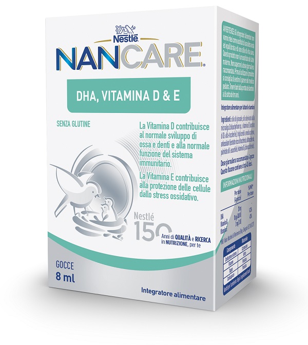 NESTLE' NANCARE DHA VITAMINA D&E GOCCE 8 ML - Farmaciapacini.it