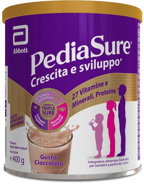 PEDIASURE CRESCITA&SVILUPPO RINFORZA CIOCCOLATO 400 G - Farmaciapacini.it