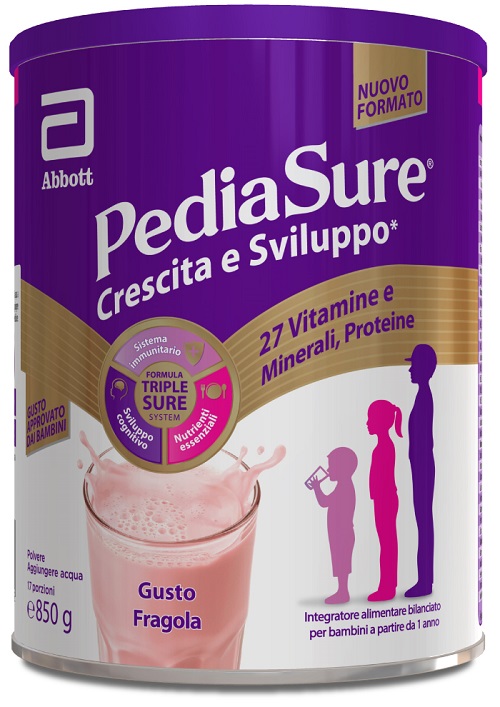 PEDIASURE CRESCITA&SVILUPPO RINFORZA FRAGOLO 850 G - Farmaciapacini.it