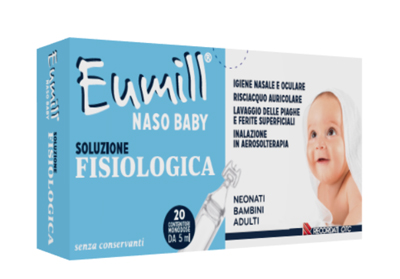 EUMILL NASO BABY SOLUZIONE FISIOLOGICA 20 CONTENITORI MONODOSE 5 ML - Farmaciapacini.it