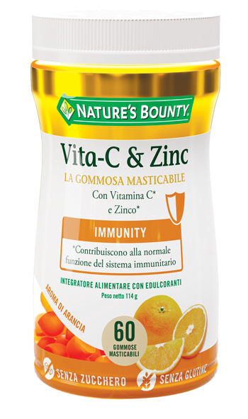 NATURE'S BOUNTY VITA-C&ZINC 60 GOMMOSE - Farmaciapacini.it
