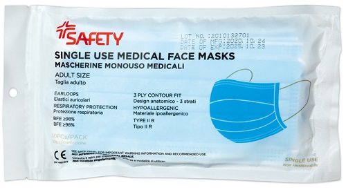 MASCHERINA CHIRURGICA 10 PEZZI - Farmaciapacini.it