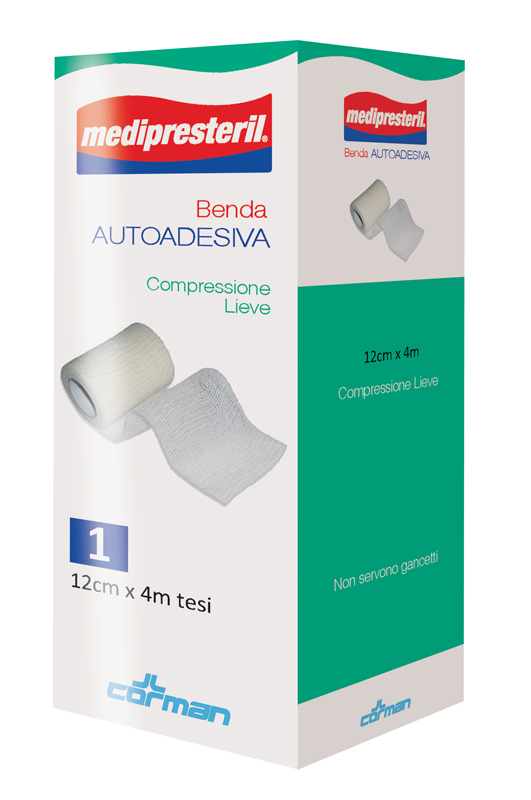 MEDIPRESTERIL BENDA AUTOADESIVA 12X400 CM 1 PEZZO - Farmaciapacini.it