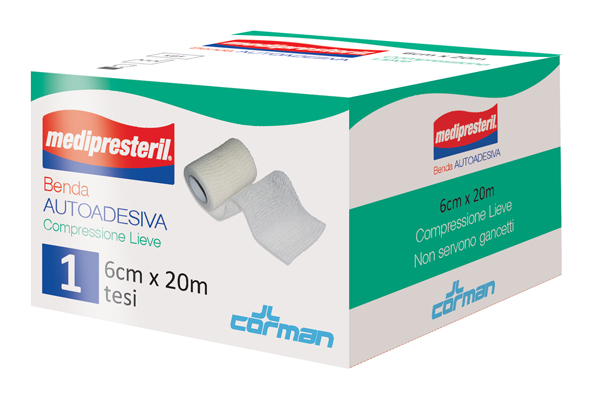 MEDIPRESTERIL BENDA AUTOADESIVA 6X2000 CM 1 PEZZO - Farmaciapacini.it