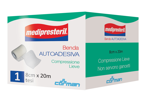 MEDIPRESTERIL BENDA AUTOADESIVA 8X2000 CM 1 PEZZO - Farmaciapacini.it