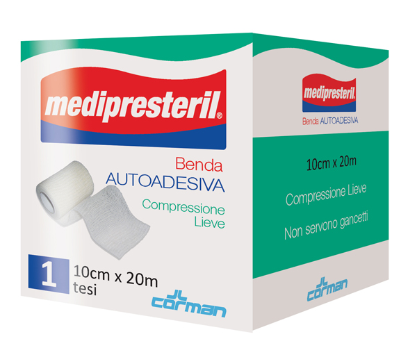 MEDIPRESTERIL BENDA AUTOADESIVA 10X2000 CM 1 PEZZO - Farmaciapacini.it