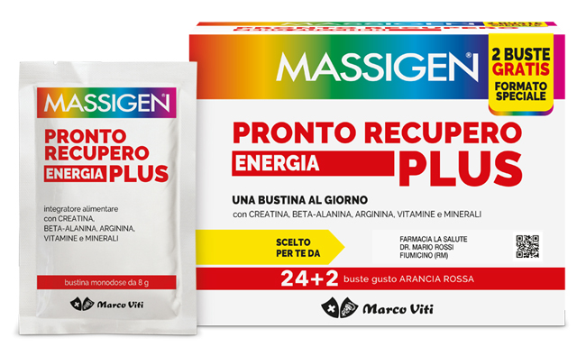 MASSIGEN PRONTO RECUPERO ENERGIA PLUS 24 BUSTINE + 2 BUSTINE - Farmaciapacini.it