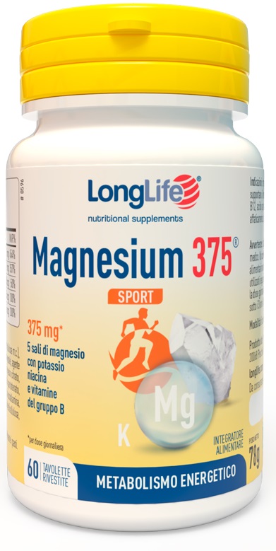 LONGLIFE MAGNESIUM 375 SPORT 60 TAVOLETTE - Farmaciapacini.it