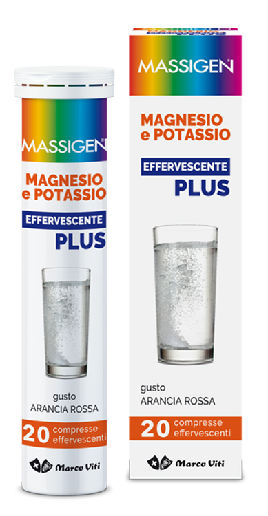 MASSIGEN MAGNESIO POTASSIO PLUS 20 COMPRESSE EFFERVESCENTI - Farmaciapacini.it