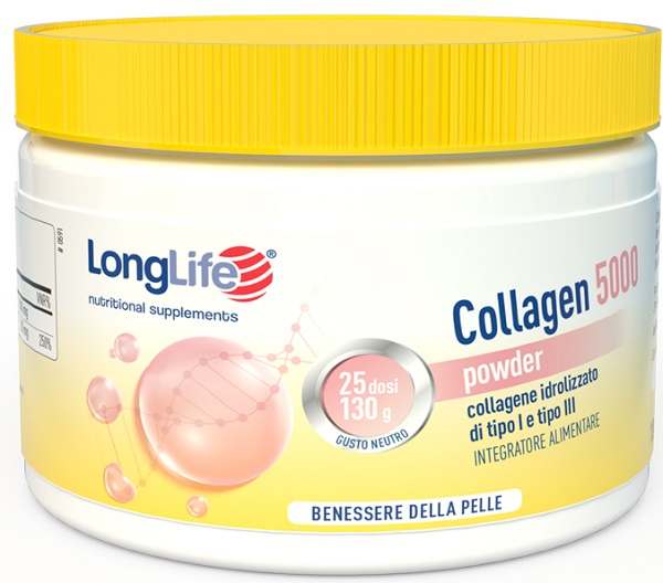 LONGLIFE COLLAGEN 5000 POWDER 130 G - Farmaciapacini.it