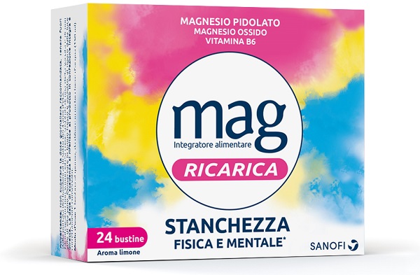 Mag Ricarica 24 Ore 24 Bustine - Energia e Benessere per Tutta la Giornata - Farmaciapacini.it