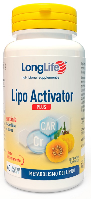 LONGLIFE LIPO ACTIVATOR PLUS 60 TAVOLETTE RIVESTITE DA 1,6 G - Farmaciapacini.it