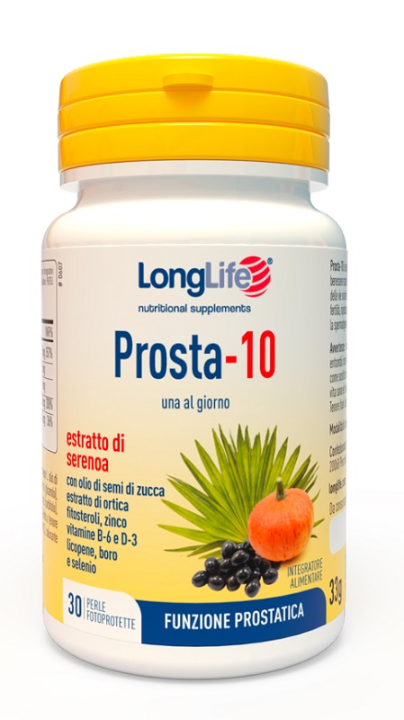LONGLIFE PROSTA-10 30 PERLE FOTOPROTETTE - Farmaciapacini.it