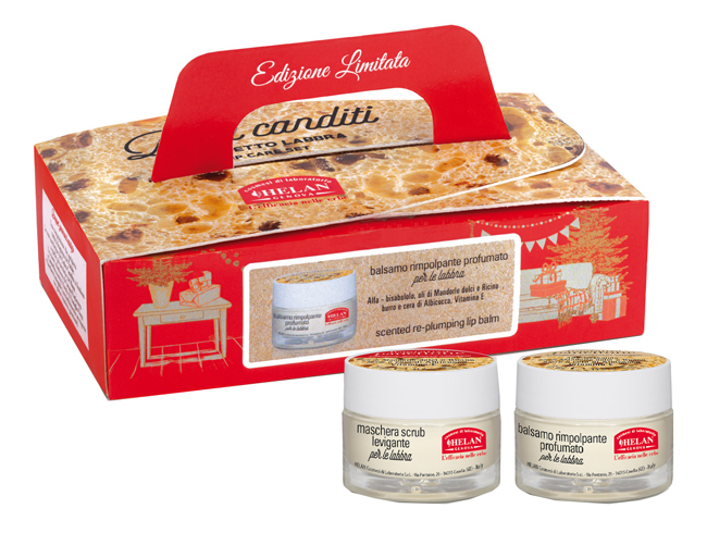 COFANETTO PANETTONE LABBRA 1 MASCHERA SCRUB LEVIGANTE 13 ML + 1 BALSAMO RIMPOLPANTE PROFUMATO 13 ML - Farmaciapacini.it
