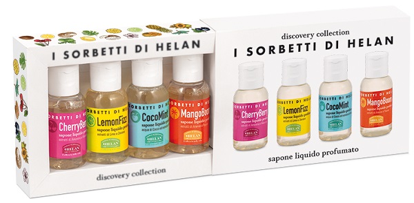 I SORBETTI DI HELAN CHERRYBERRY DISCOVERY KIT SAPONI LIQUIDI 4 PEZZI DA 25 ML - Farmaciapacini.it