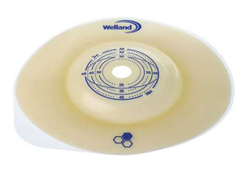 PLACCA PER COLOSTOMIA CONVESSA AURUM2 DIAMETRO 25 MM FLANGIA 55 MM 5 PEZZI - Farmaciapacini.it