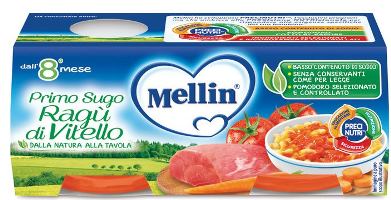 MELLIN PRIMOSUGO RAGU' DI VITELLO 2 VASETTI DA 80 G - Farmaciapacini.it