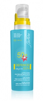 DEFENCE SUN 50+ BABY&KID LATTE FLUIDO PROTEZIONE MOLTO ALTA 125 ML - Farmaciapacini.it