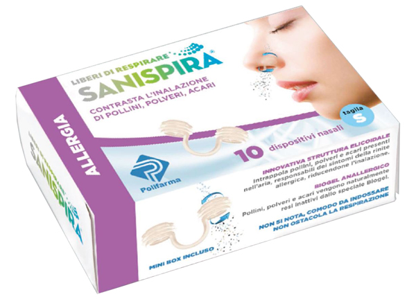 SANISPIRA ALLERGIA DISPOSITIVO NASALE 10 PEZZI TAGLIA S - Farmaciapacini.it