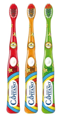 SPAZZOLINO MUSICALE ELETTRICO JUNIOR MARCHIO PASTA DEL CAPITANO - Farmaciapacini.it