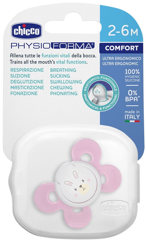CHICCO SUCCHIETTO COMFORT GIRL IN SILICONE 2-6 MESI 1 PEZZO - Farmaciapacini.it