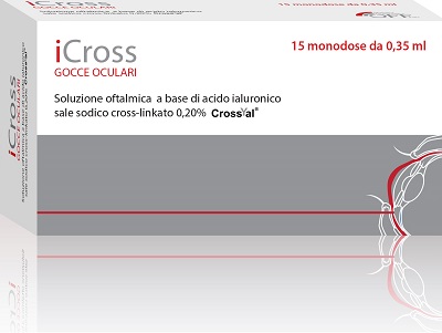 ICROSS SOLUZIONE OFTALMICA ACIDO IALURONICO CROSS-LINKATO 0,2% 15 MONODOSI DA 0,35 ML - Farmaciapacini.it