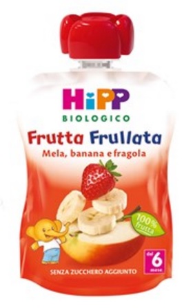HIPP BIO FRUTTA FRULLATA MELA BANANA FRAGOLA 90 G - Farmaciapacini.it