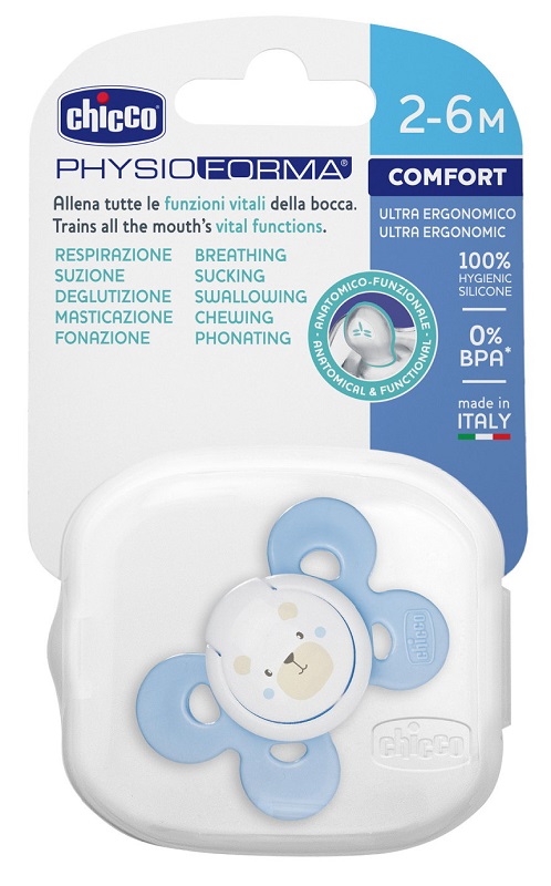 CHICCO SUCCHIETTO COMFORT BOY IN SILICONE 2-6 MESI 1 PEZZO - Farmaciapacini.it