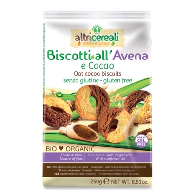 ALTRICEREALI BISCOTTI ALL' AVENA E CACAO 250 G - Farmaciapacini.it